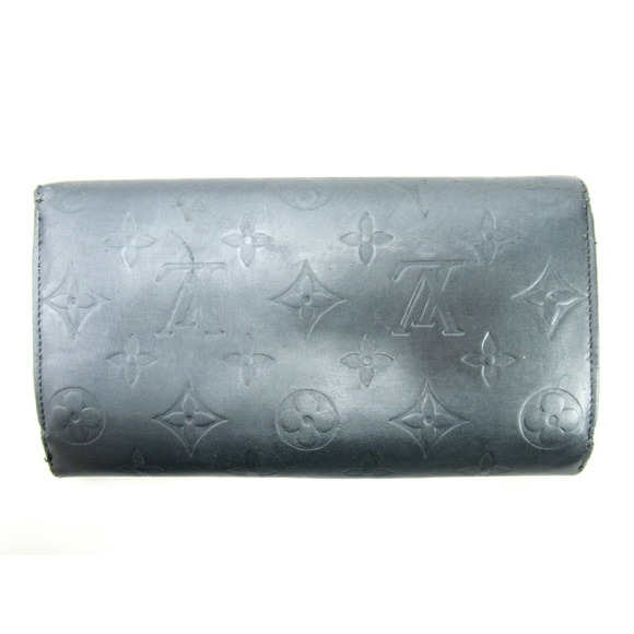 Louis Vuitton Porte Accessory Tresor Long Blue Matte Trifold Wallet - Picture 1 of 6
